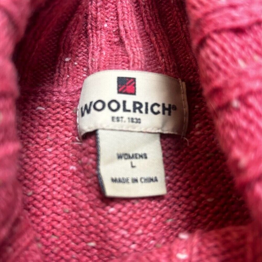 Woolrich Sweater Soft Ruby Heather Button Cowl Ne… - image 4